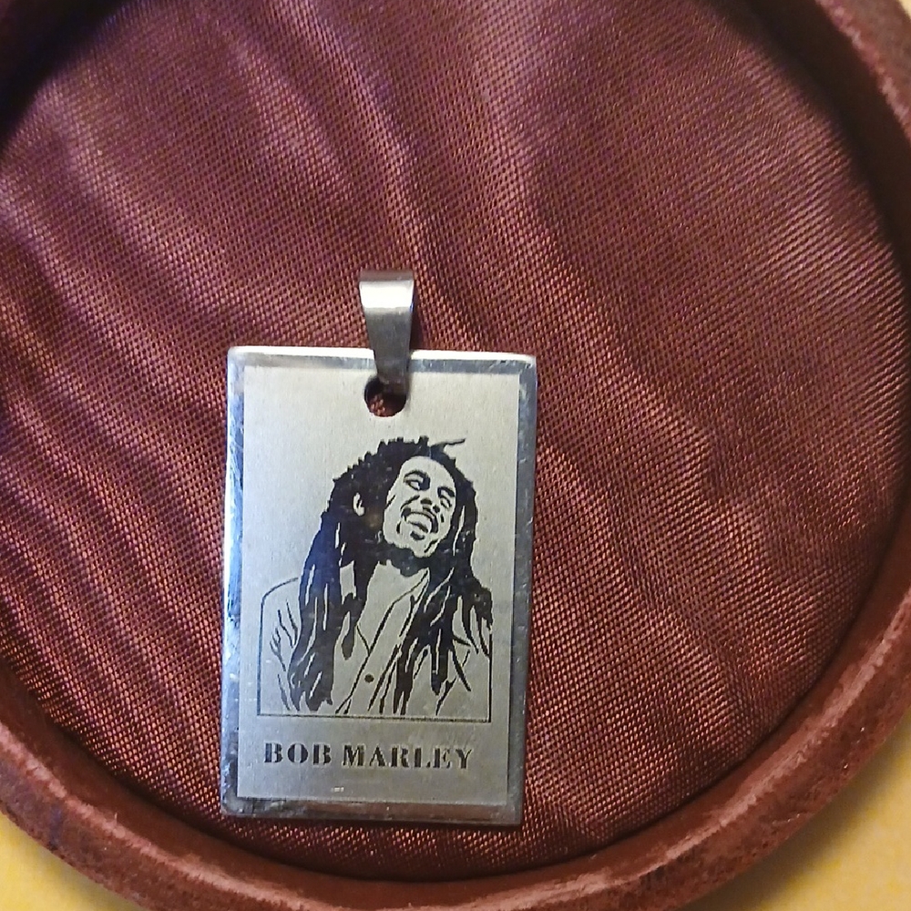 Bob Marley Silver Pendant- Unisex